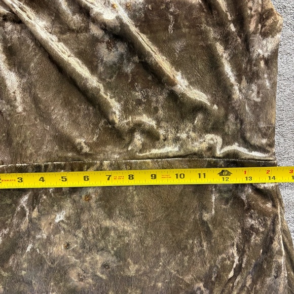 Moon River Off The Shoulder Brown Velour Bodycon Dress Sz L Mob Wife Y2K - Picture 8 of 9